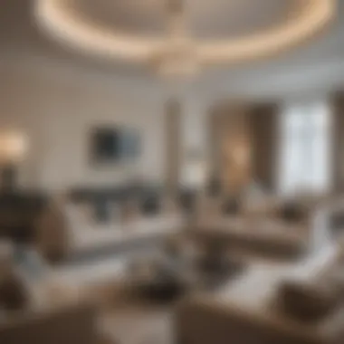Luxurious Living Room in Savoy Suites Luxurious living room of an apartment in Savoy Suites