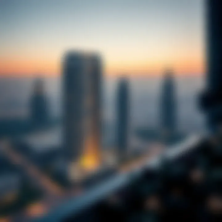 Prime Location of Shobha One Panoramic view of Shobha One's prime location in Dubai.