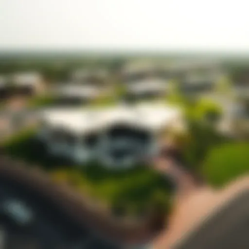 Aerial view of Skyline Ranch Villa showcasing its expansive grounds