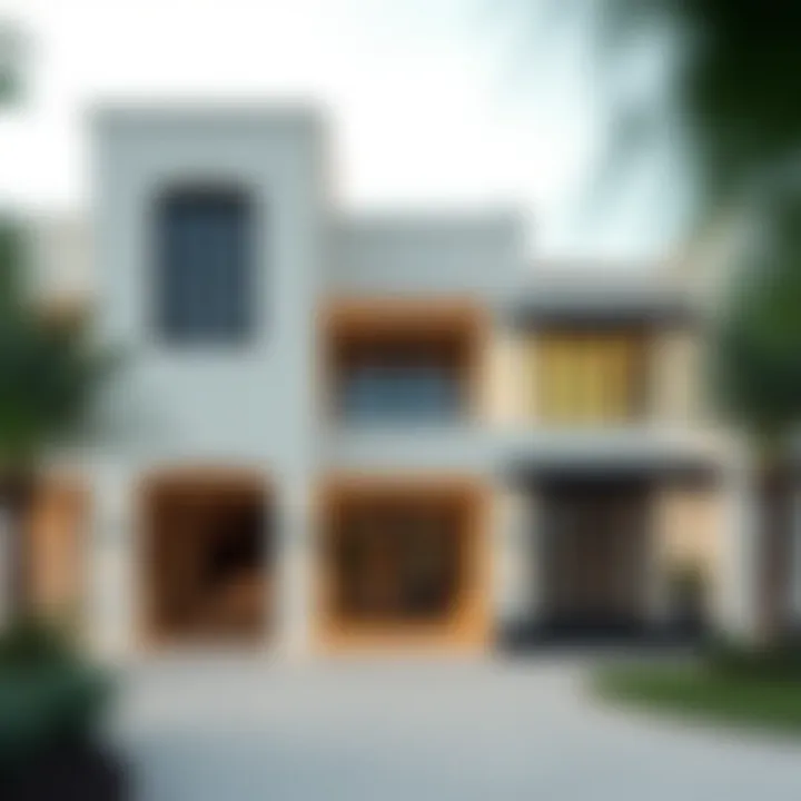 Architectural Features of Skyline Ranch Villa Modern architectural design details of Skyline Ranch Villa