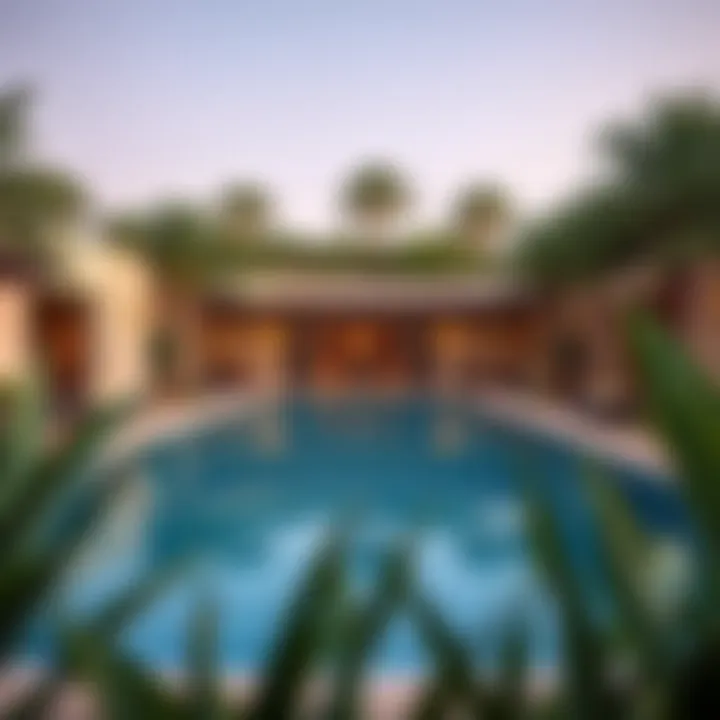 Outdoor Pool Area of Skyline Ranch Villa Stunning outdoor pool area of Skyline Ranch Villa surrounded by lush gardens