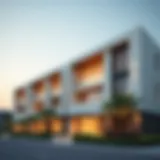 Modern architectural design of Springfield Properties in Dubai