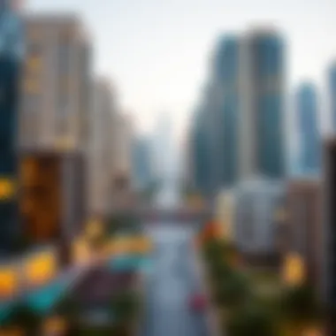 Map of Dubai highlighting key neighborhoods for renting