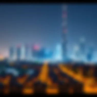 Overview of Dubai skyline showcasing residential areas