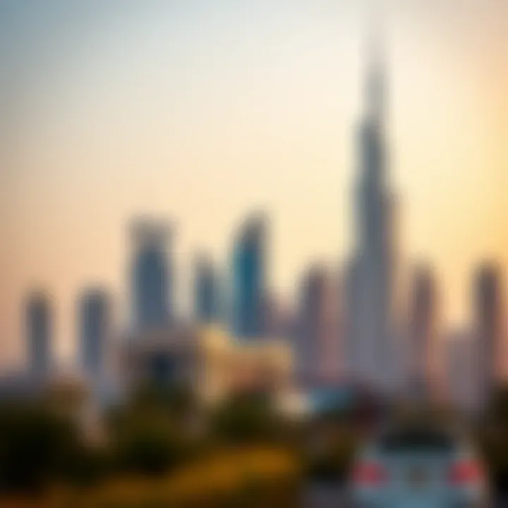 Dubai's Iconic Skyline Iconic skyline of Dubai with modern architecture