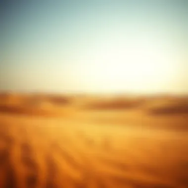 The Serenity of Dubai's Desert Tranquil desert landscape near Dubai