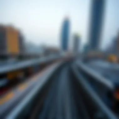 Connectivity of Dubai Metro Routes Map of Dubai Metro routes highlighting connectivity