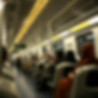 Experience of Riding the Dubai Metro Passengers enjoying the Dubai Metro experience