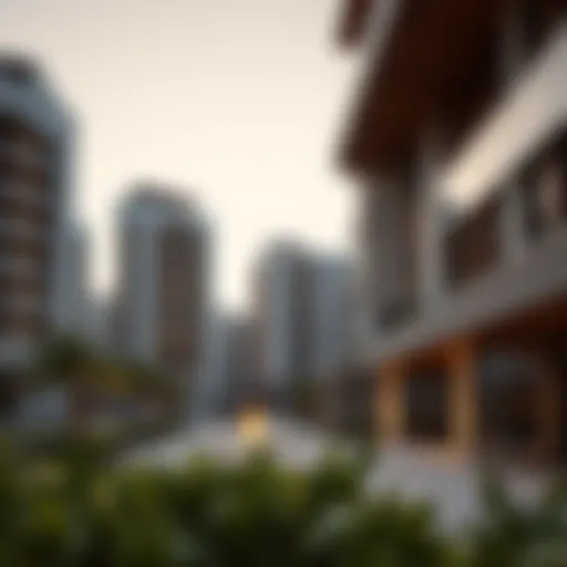 Modern apartment complex in Dubai South showcasing contemporary architecture