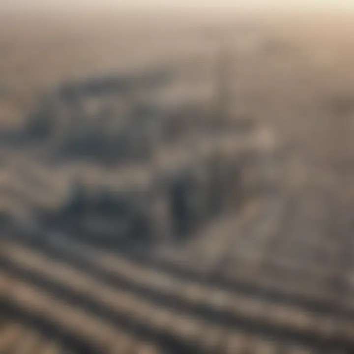 Aerial view of Dubai skyline showcasing residential developments