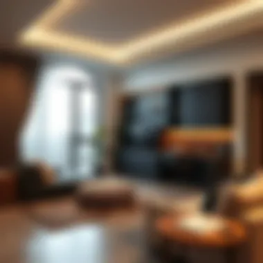 Space Optimization in Studio Living Modern studio interior showcasing space optimization