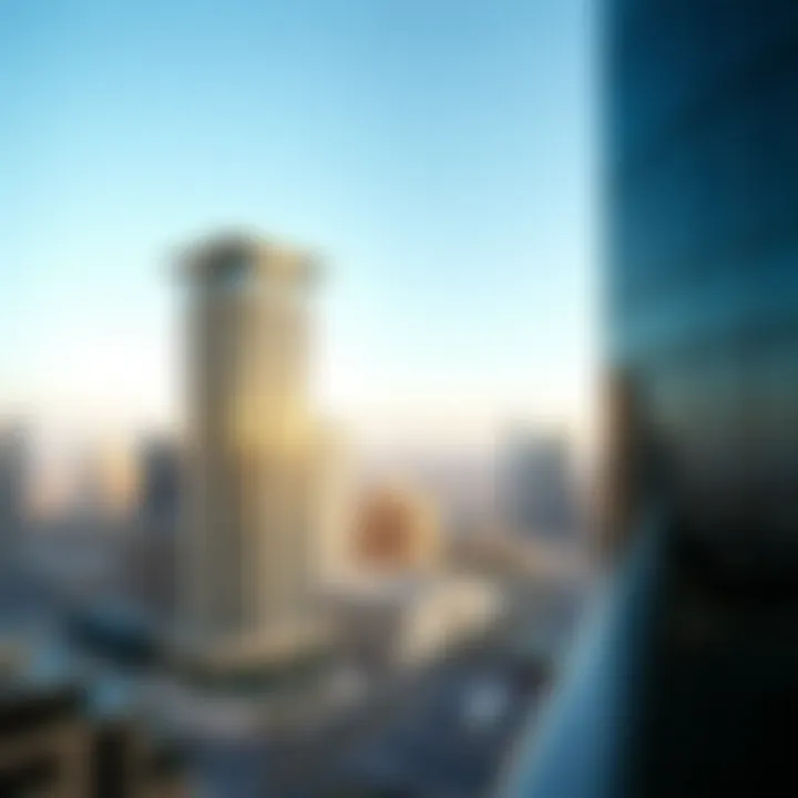 A panoramic view of The Opus Dubai against the city skyline