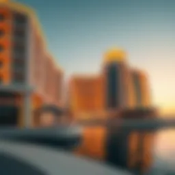 Stunning architectural design of The Point at Palm Jumeirah