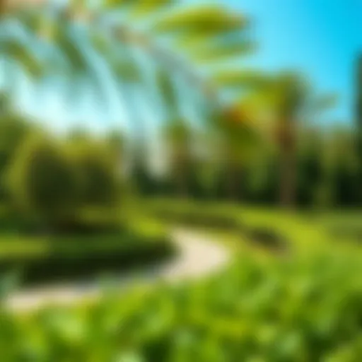 Lush greenery of مشرف بارك showcasing natural beauty and tranquility