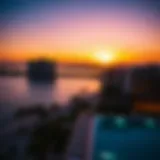 Tiara Residences at Sunset Stunning view of Tiara Residences at sunset