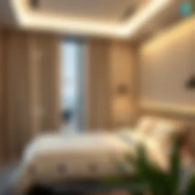 Infographic displaying socio-economic factors impacting bed space in Bur Dubai