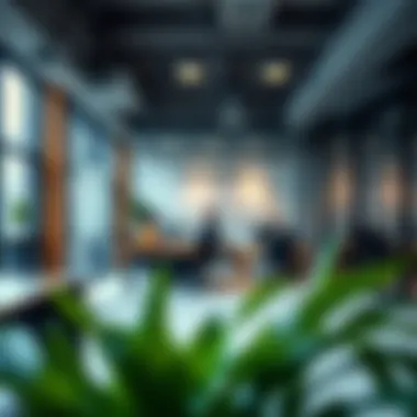 Fostering Collaboration in Business Centres Interior workspace highlighting collaborative environment