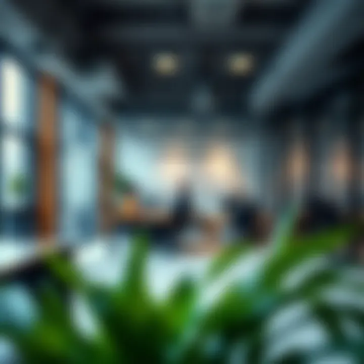 Fostering Collaboration in Business Centres Interior workspace highlighting collaborative environment