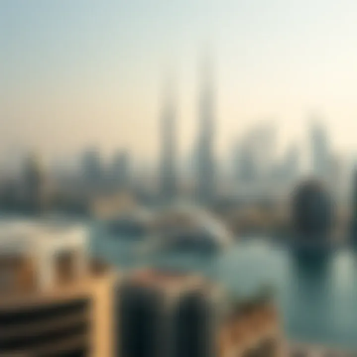 Stunning view of Dubai skyline