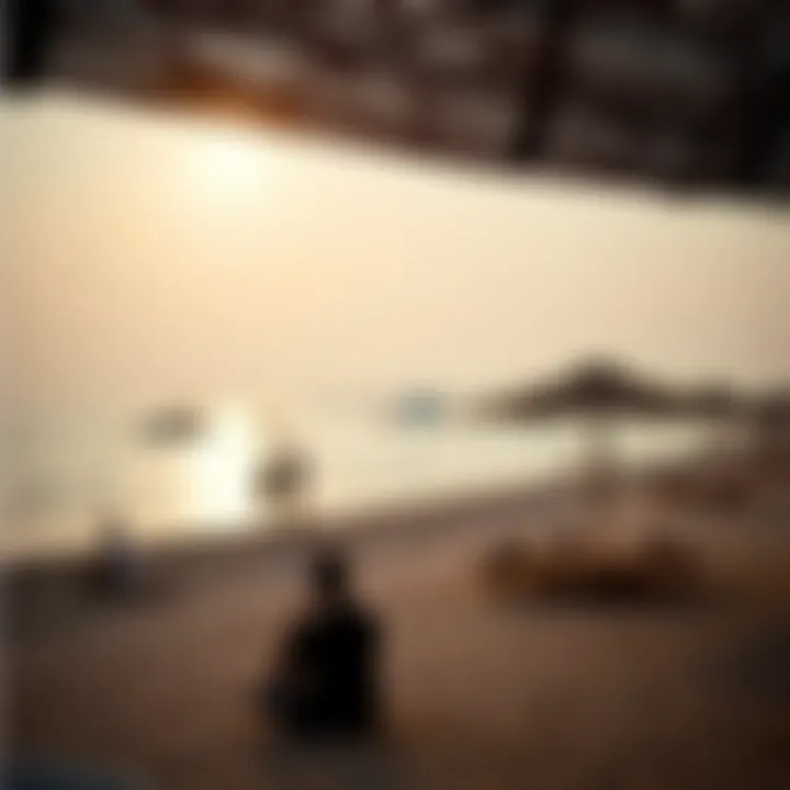 A Tranquil Evening at Dubai's Coastal Paradise Evening at a Dubai beach