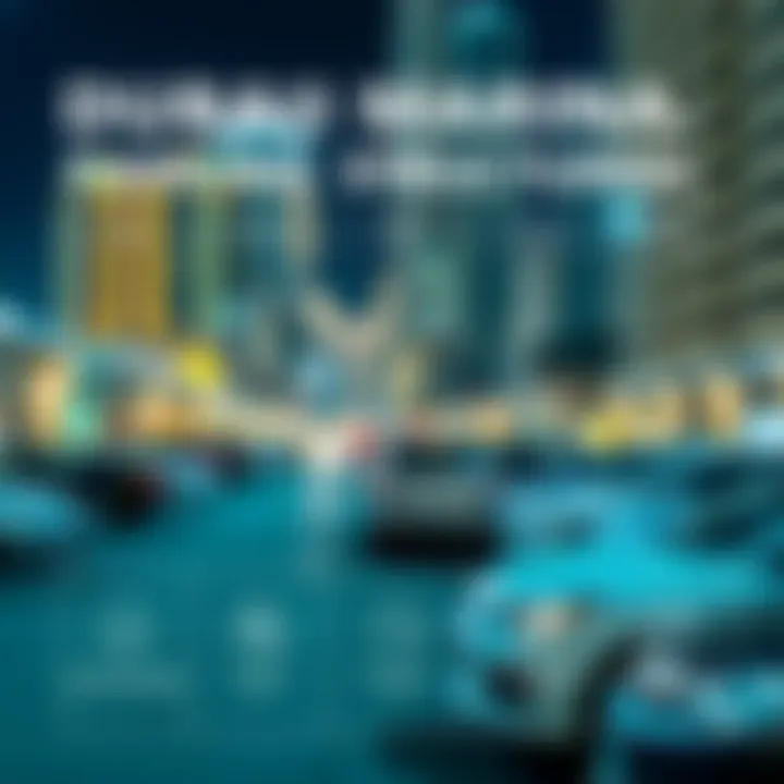 Infographic detailing Dubai Marina parking fee structures