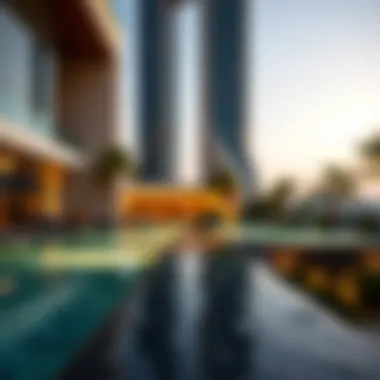 The Artistry of Seamless Design in Infinity Pools A close-up view of the seamless edge of an infinity pool