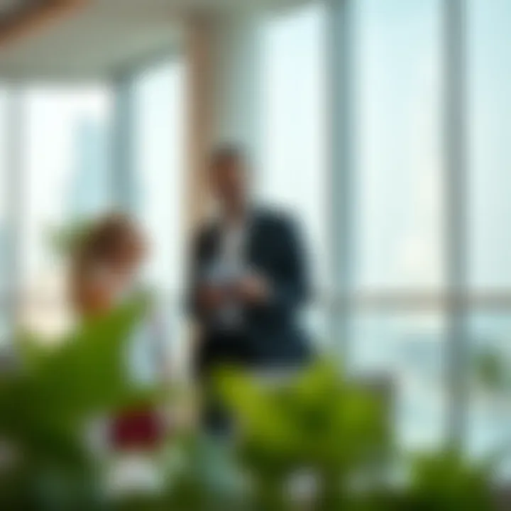 Consulting for Overstay Guidance A traveler consulting a legal expert