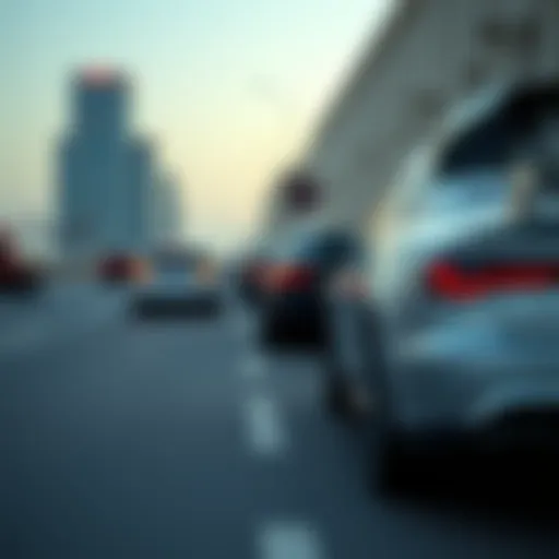 Detailed infographic on common parking violations in Dubai