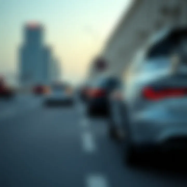 Detailed infographic on common parking violations in Dubai