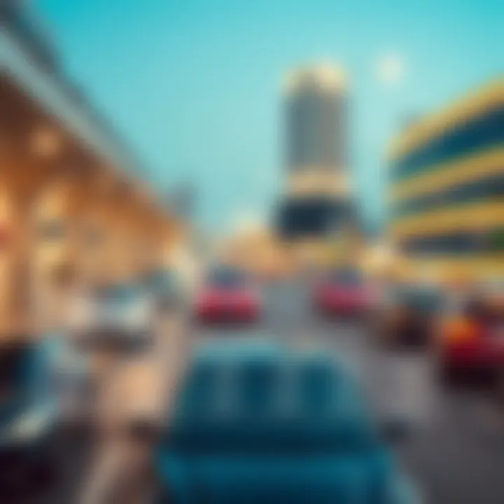 Chart showing the structure of parking fines in Dubai