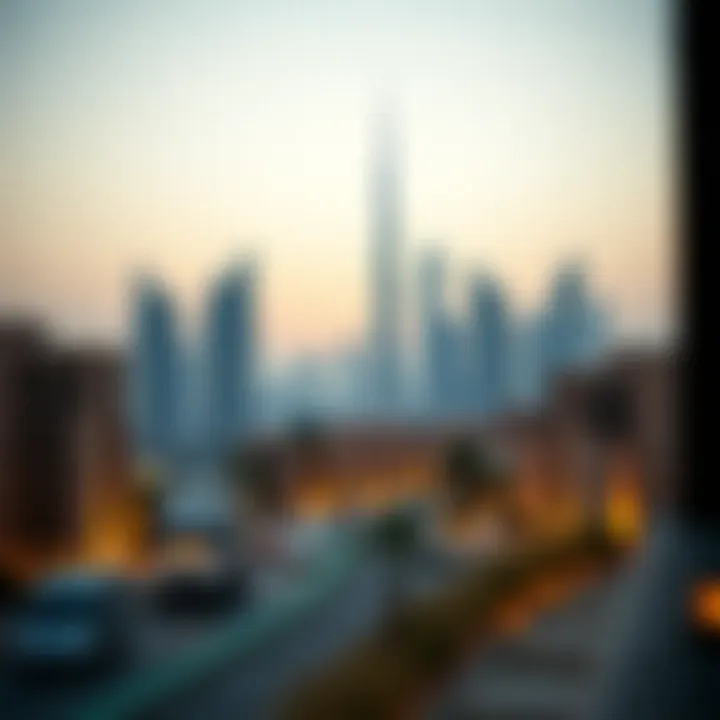 Dubai Skyline and Real Estate Overview A scenic view of a Dubai skyline emphasizing the real estate market