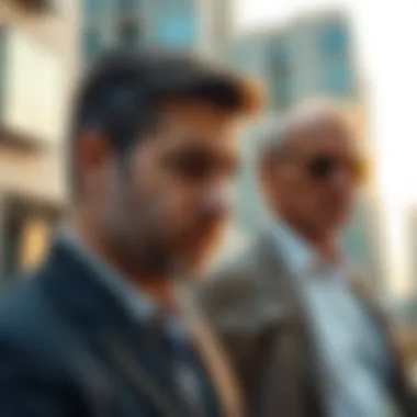 A conceptual image representing the relationship between landlords and tenants