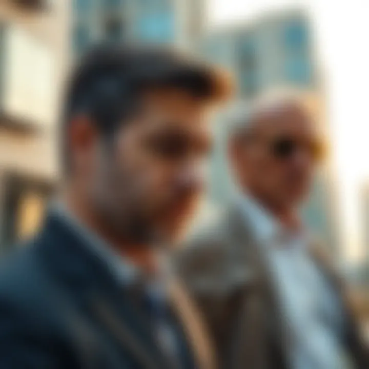 A conceptual image representing the relationship between landlords and tenants