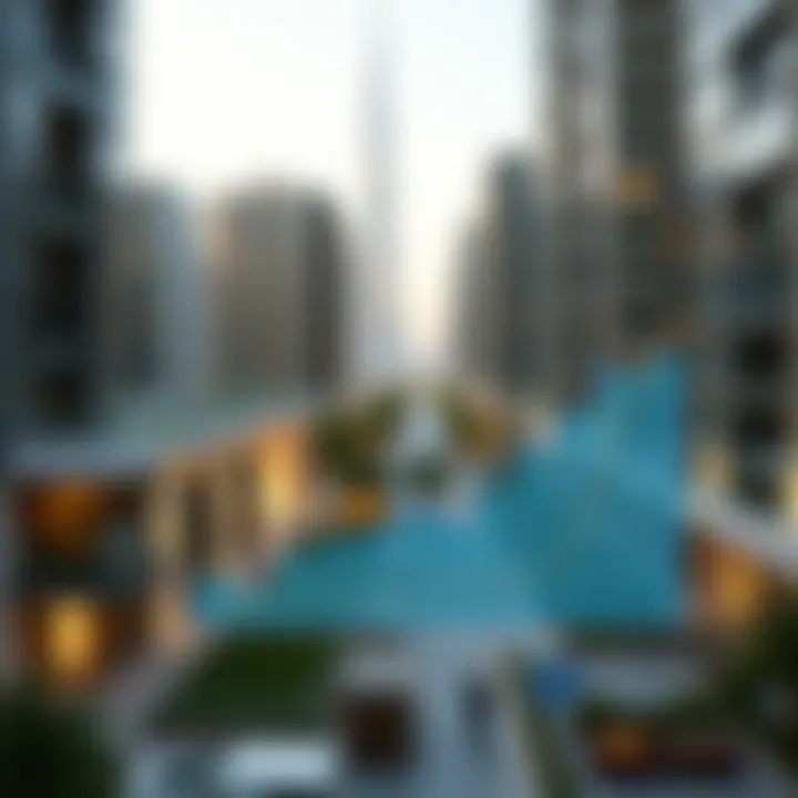 Graph showcasing real estate trends in Dubai