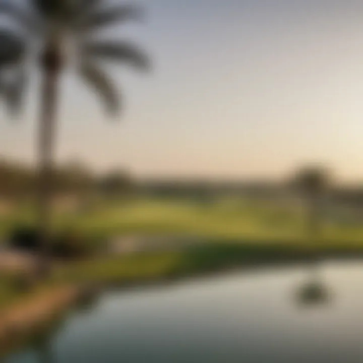 Stunning golf course view from Damac Hills