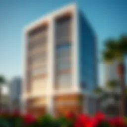 Exterior view of Volante Tower showcasing its modern architecture