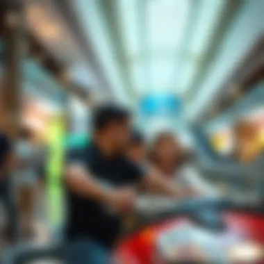 Family Entertainment Hub at Yas Mall Family enjoying leisure activities in Yas Mall's entertainment section