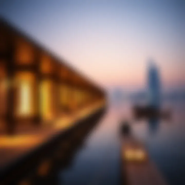 Serene waterfront properties reflecting calmness